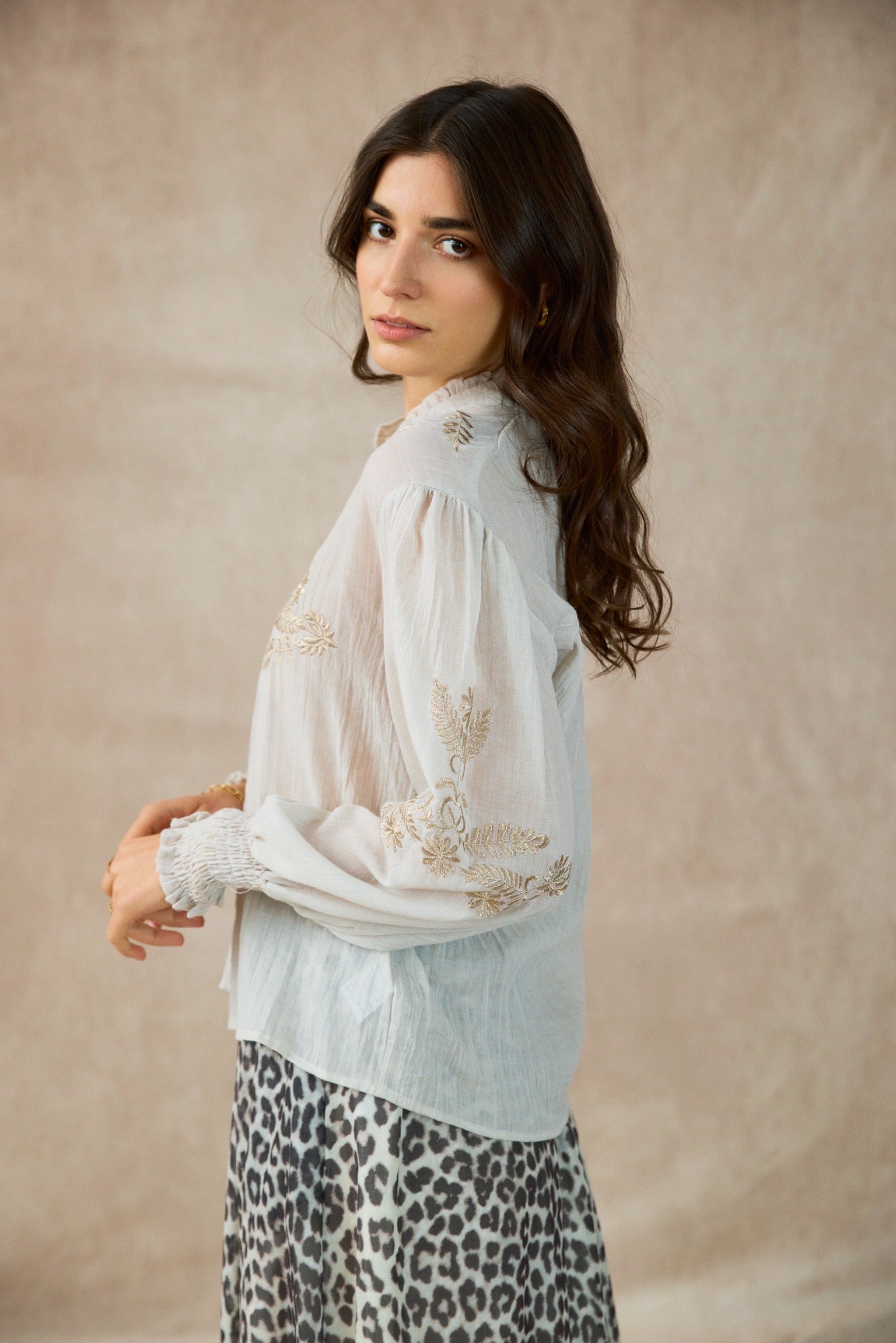 Chemise Fluide | Détail Broderie