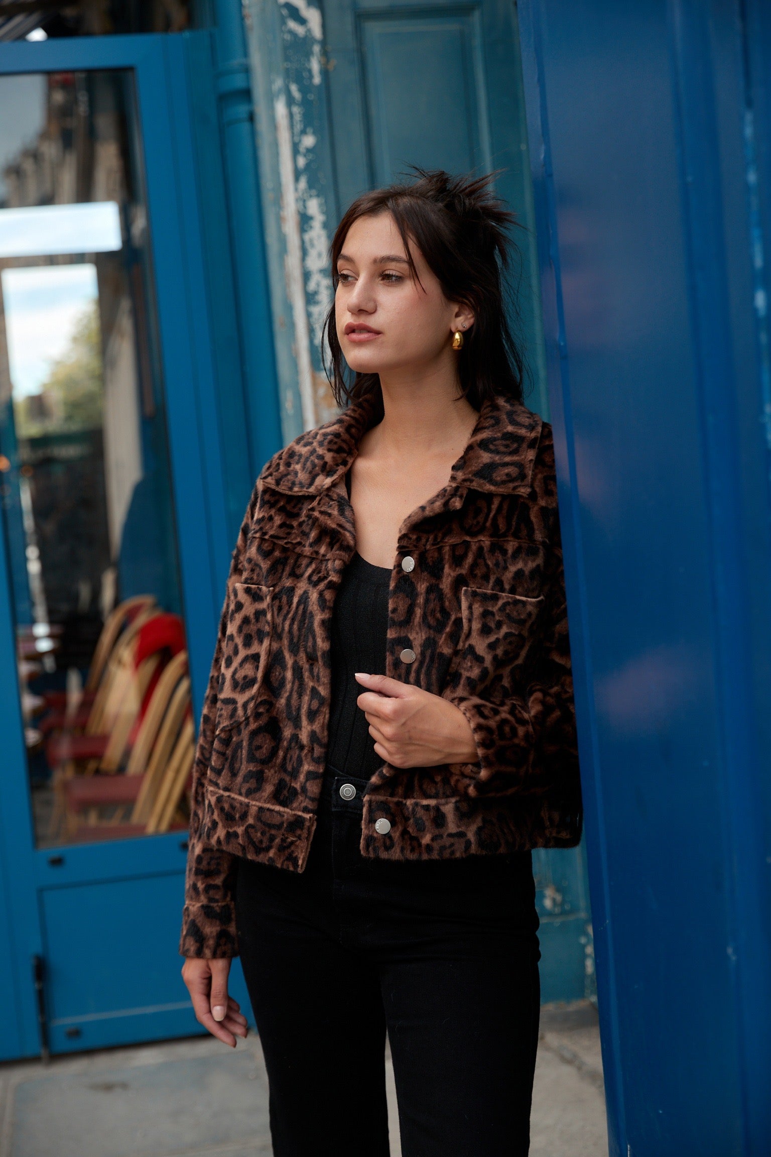 Veste Courte | Détail Léopard