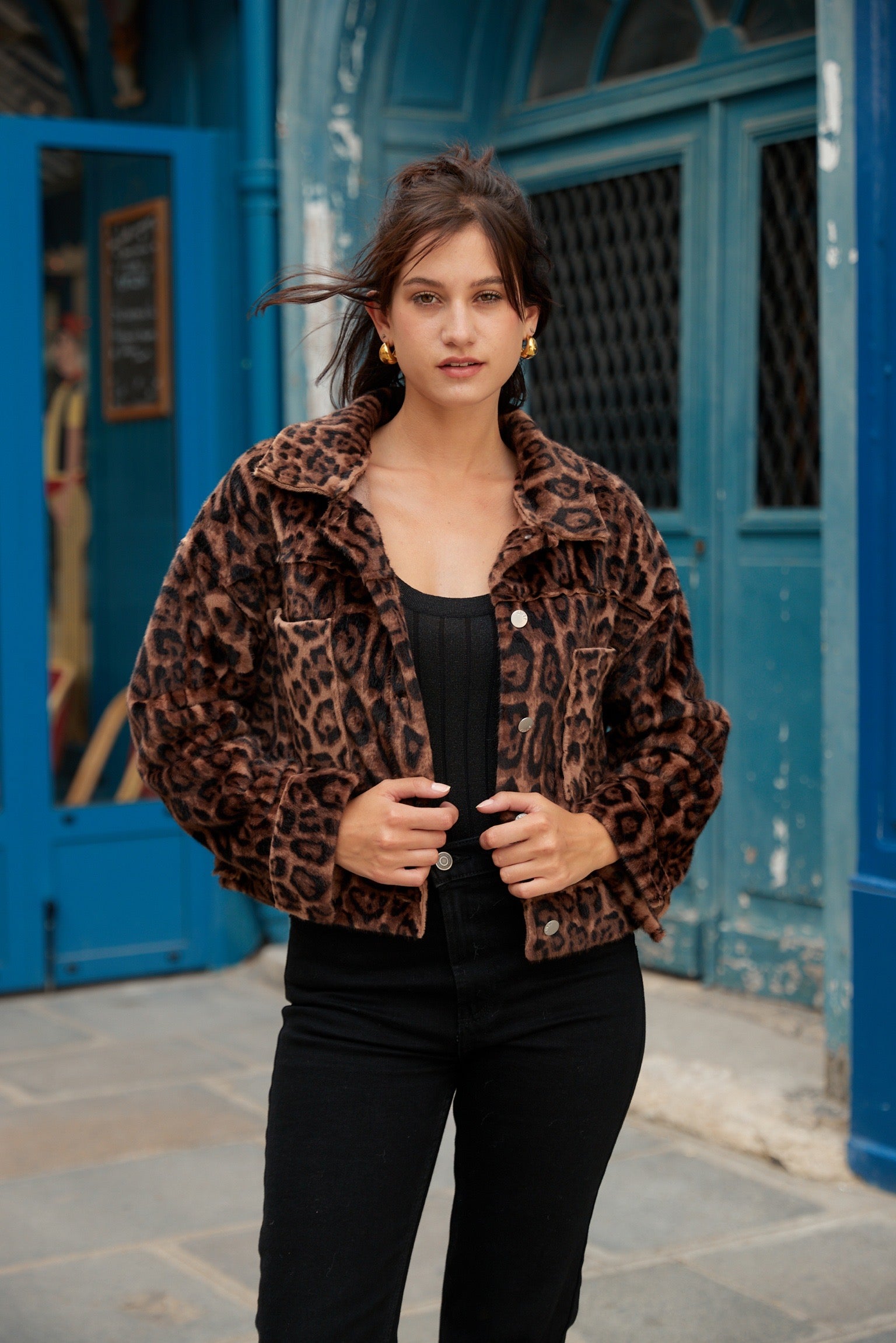 Veste Courte | Détail Léopard