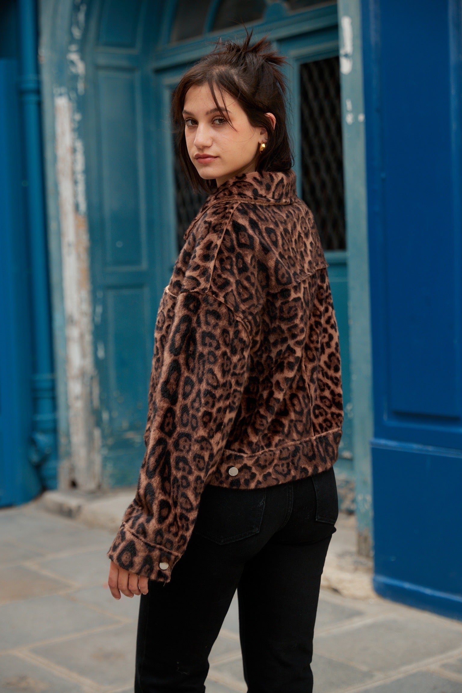 Veste Courte | Détail Léopard