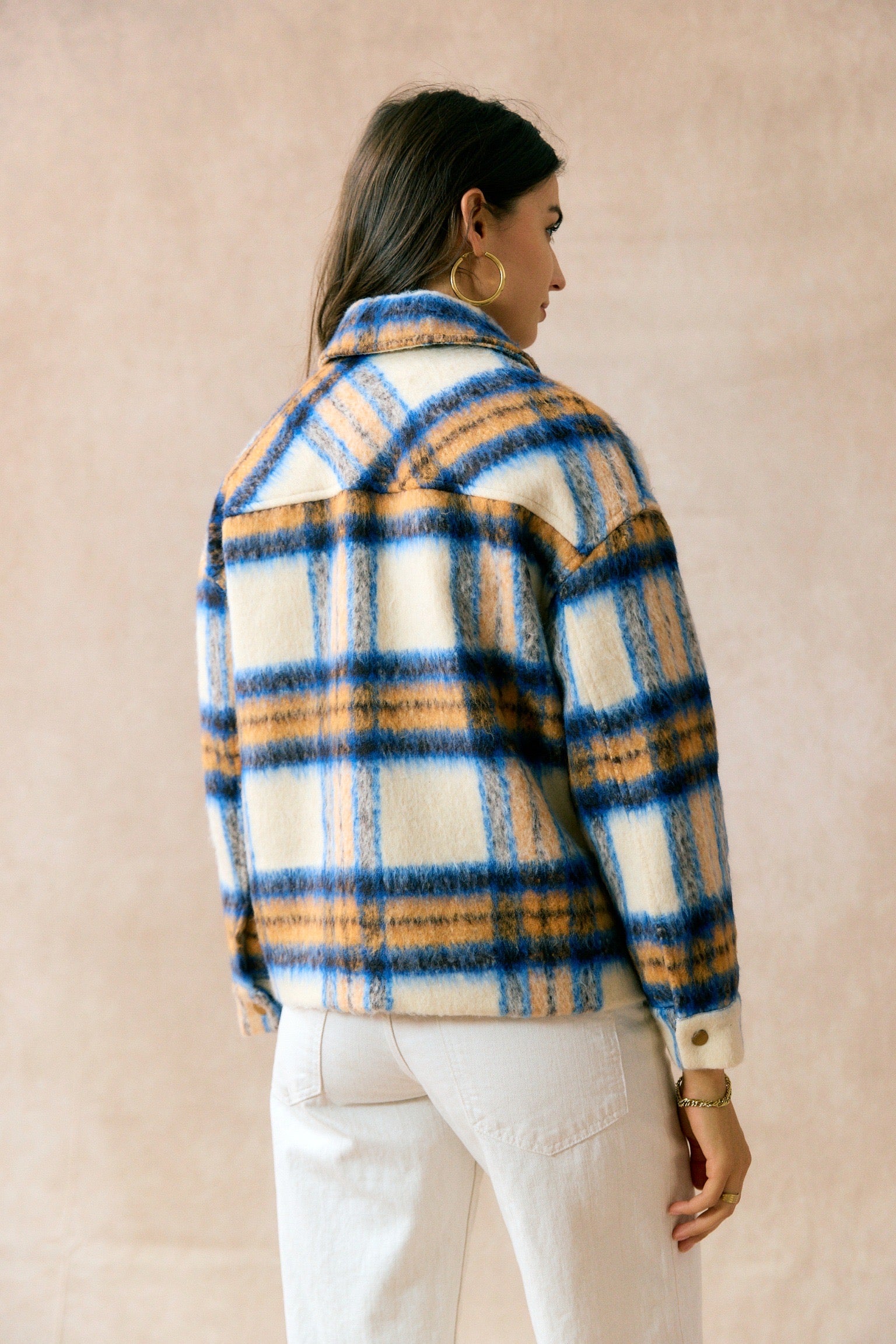 Manteau à Carreaux | Court