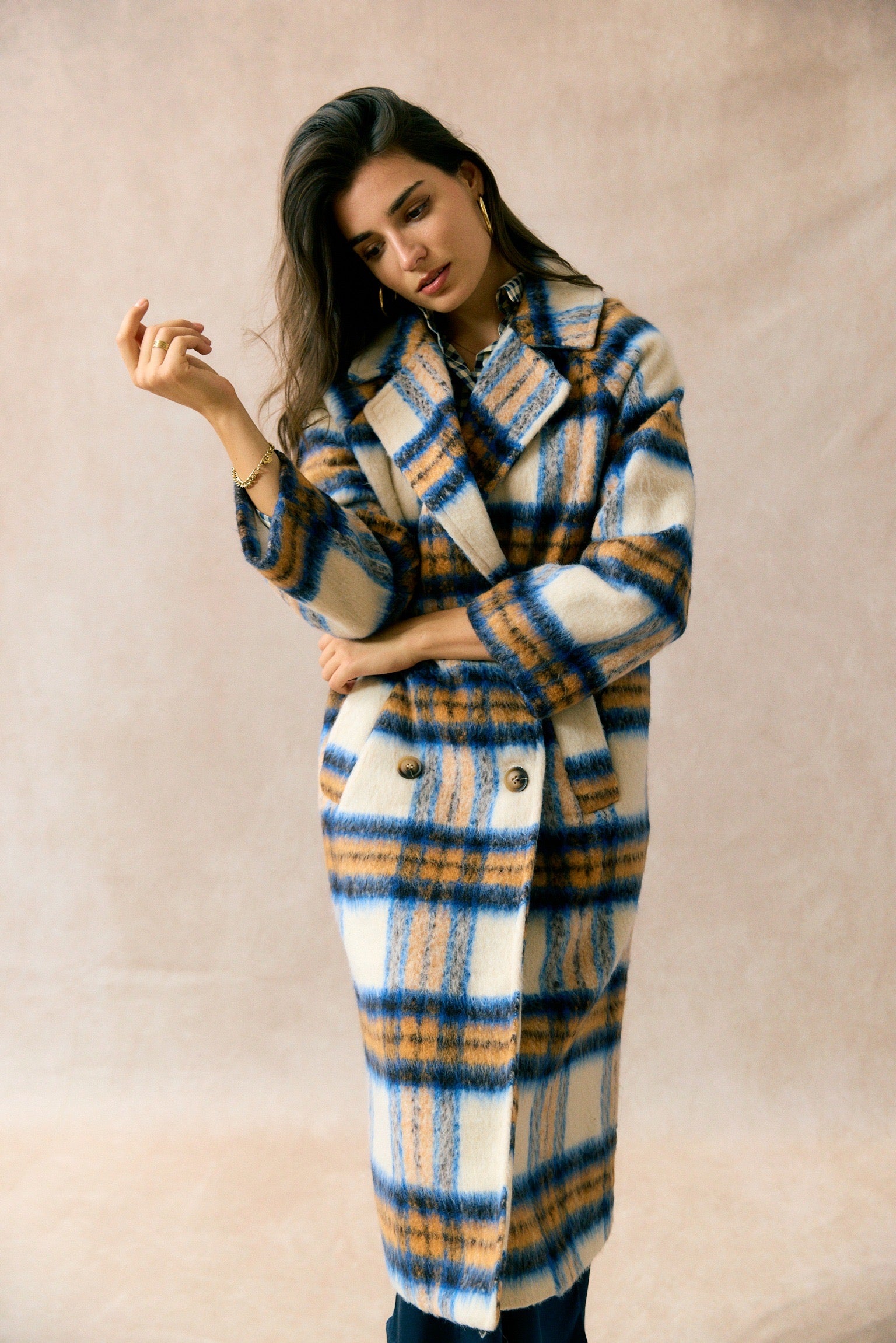 Manteau à Carreaux | Long