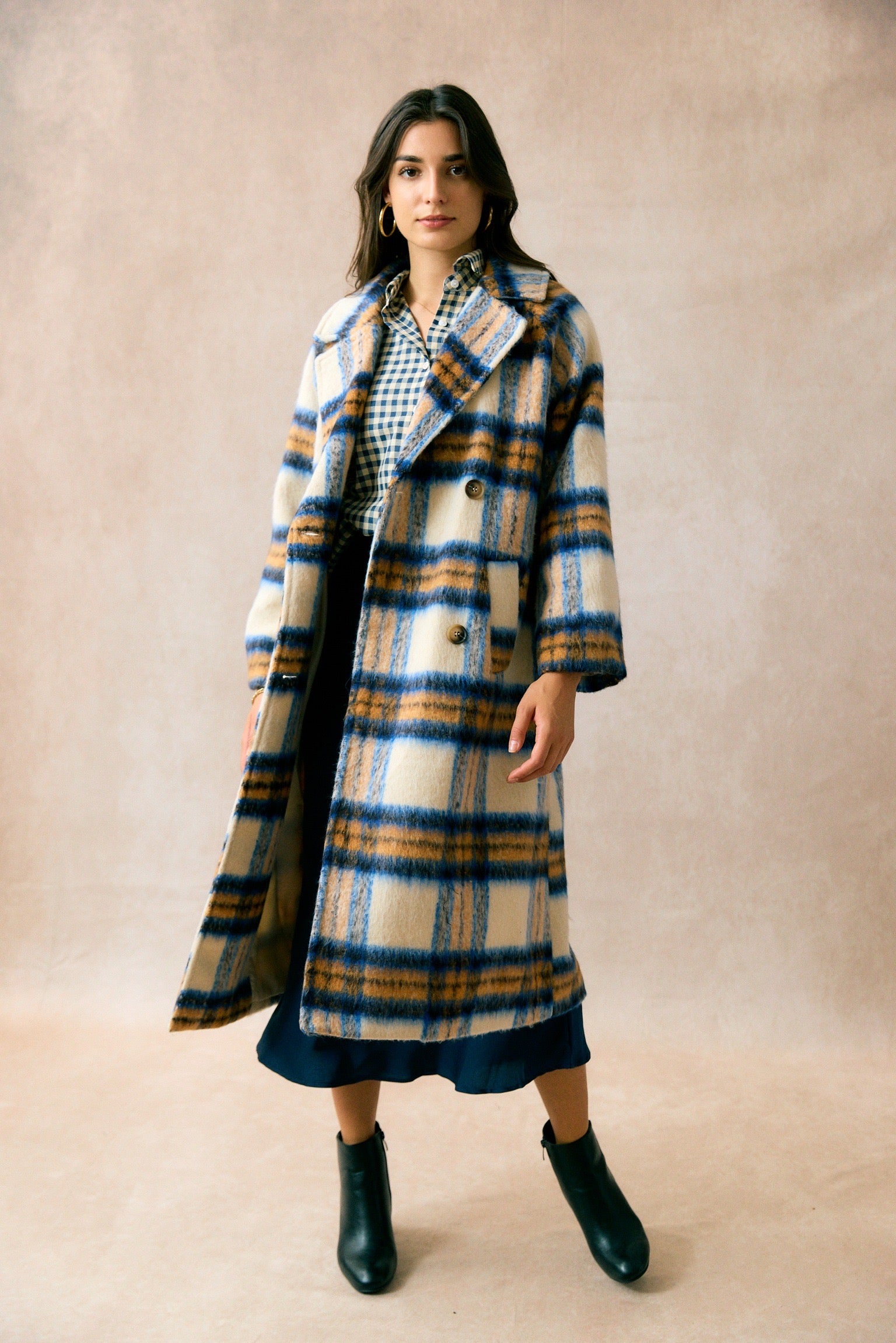 Manteau à Carreaux | Long