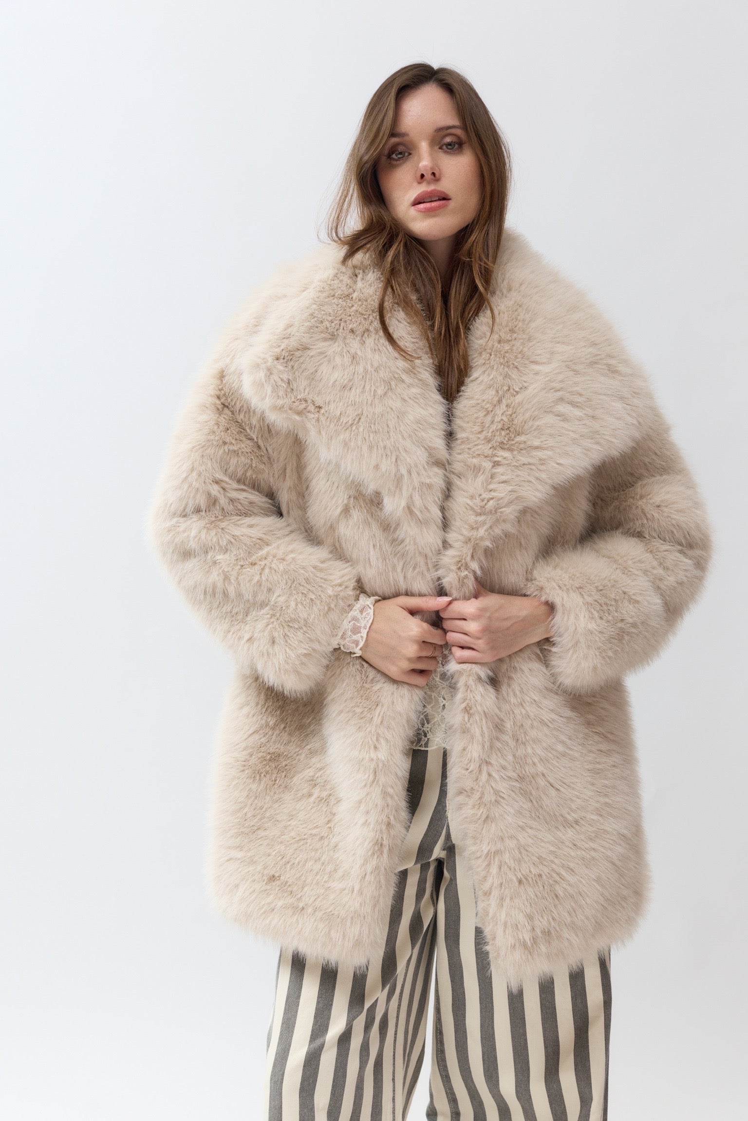 Manteau Fourrure | Mi-Long