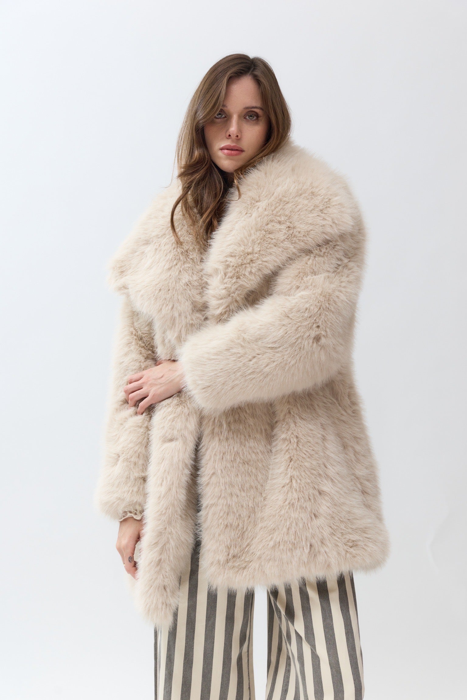 Manteau Fourrure | Mi-Long